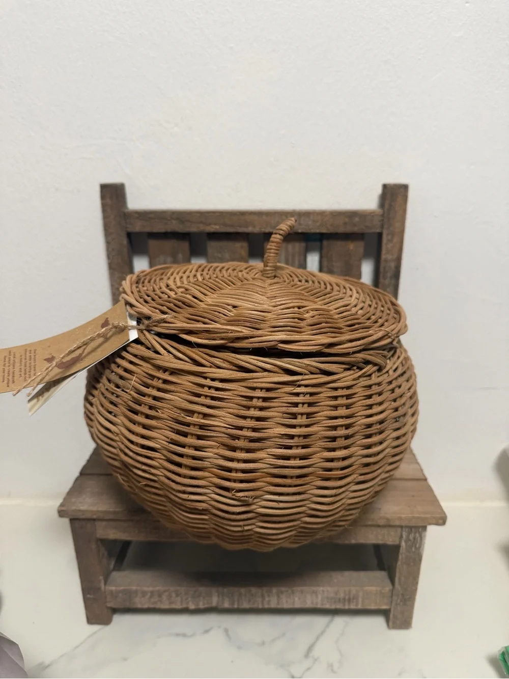 Pumpkin Rattan basket New Fall Decor Halloween Wicker